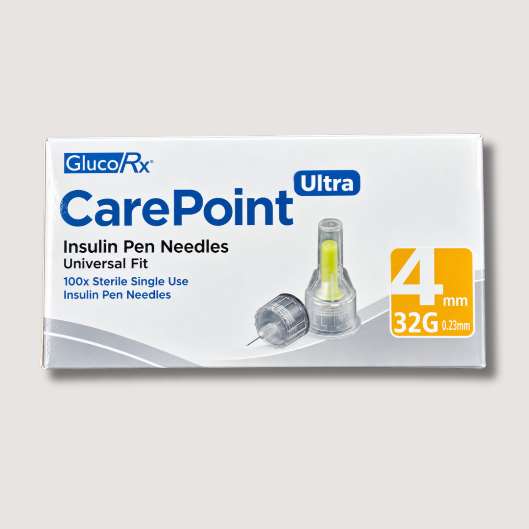 CarePoint Ultra Pen Needles 32g 4mm - Pack of 100